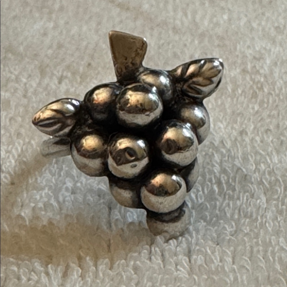 Silver Grape Cluster Ring